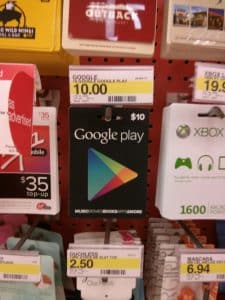 Gift cards