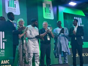 AMC Conference Opening – African Marketing Confederation – African Marketing Confederation Deputy Minister Mohammed Adam Sukparu (white clothing) opens proceedings in Accra